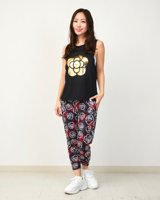 ローズ クロップドパンツ CE26011 - BLACK