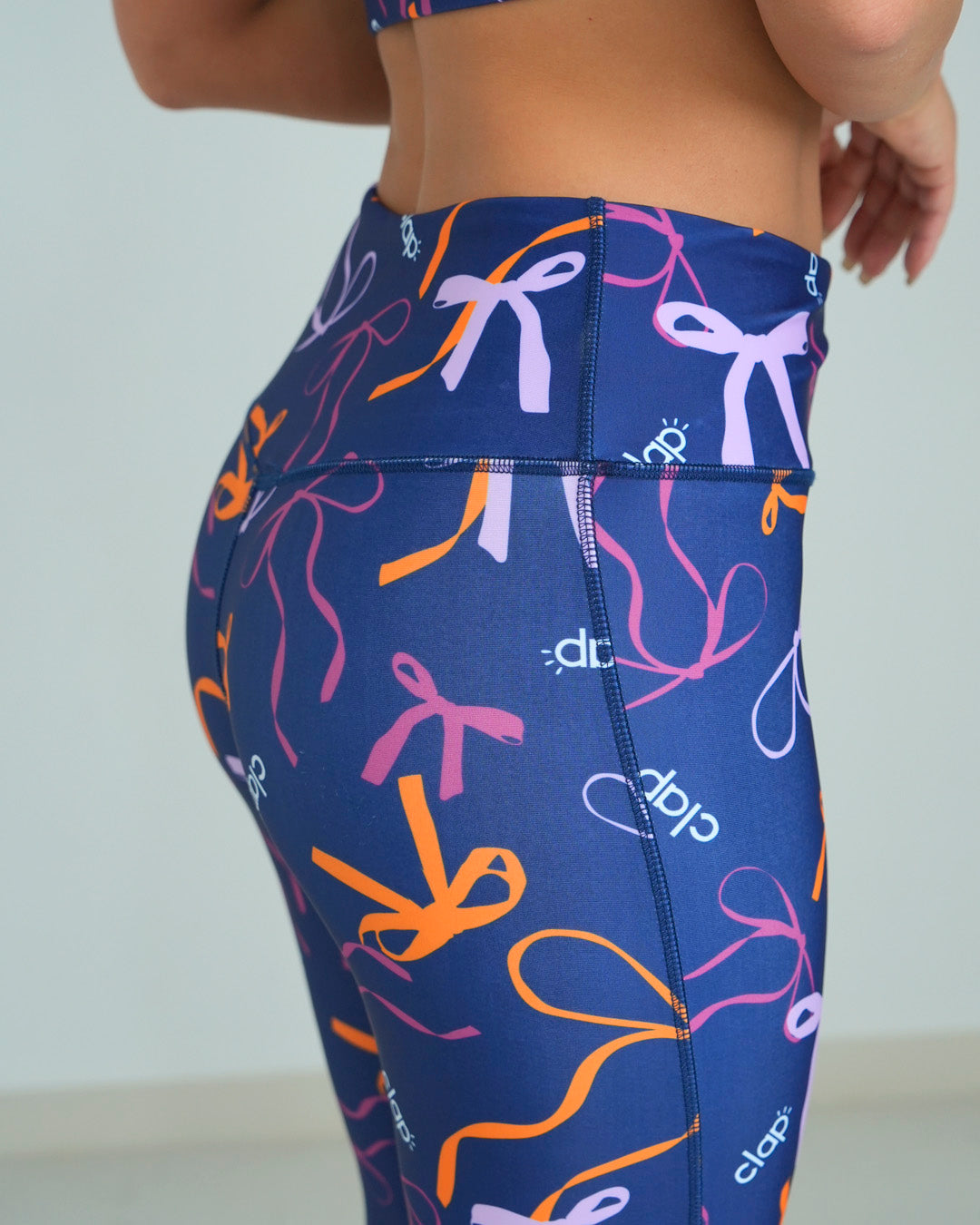 リボンクラップ レギンス CL25018 - NAVY<br>CL25018 - NAVY