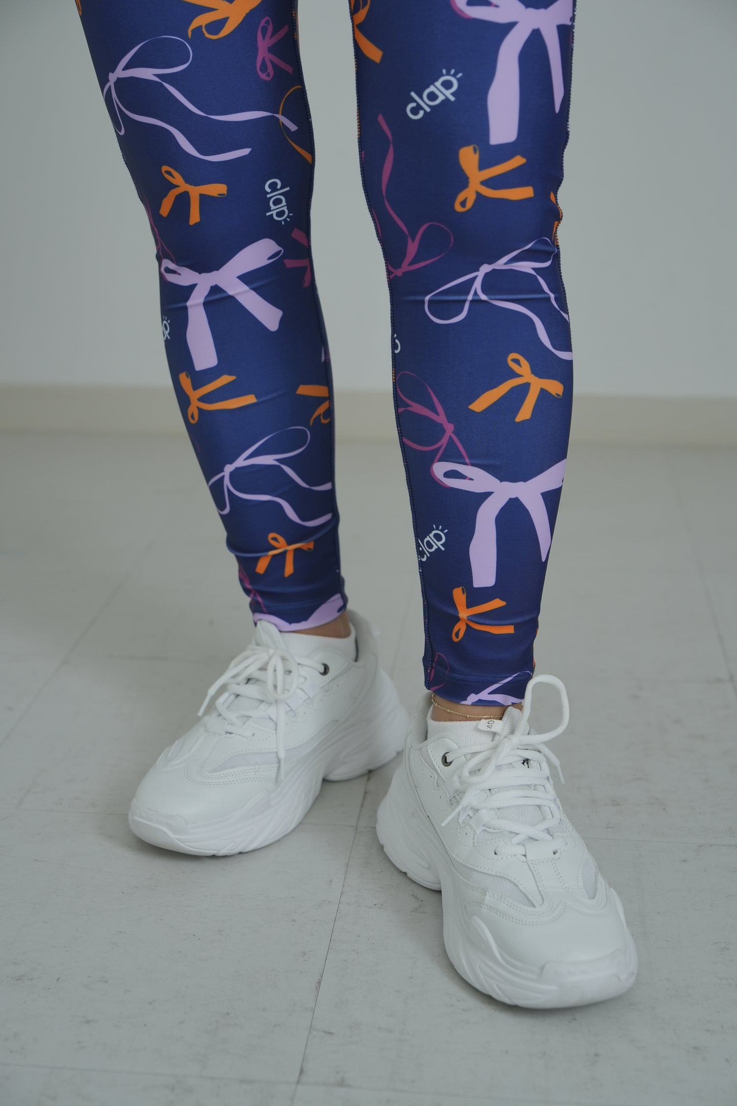 リボンクラップ レギンス CL25018 - NAVY<br>CL25018 - NAVY