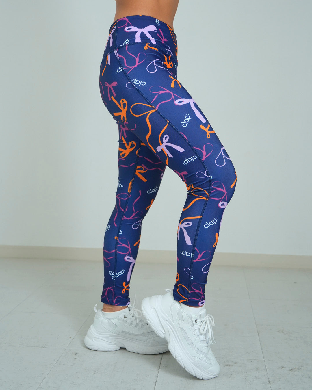 リボンクラップ レギンス CL25018 - NAVY<br>CL25018 - NAVY