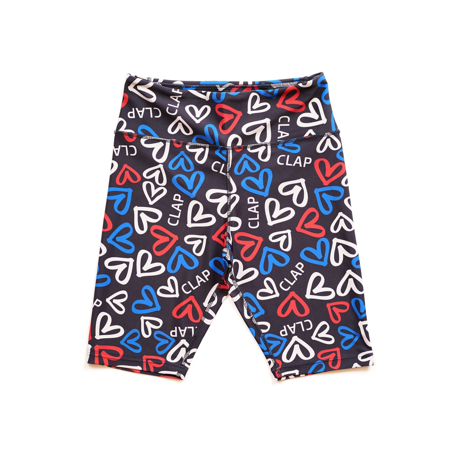 Heartheart_clap Leggings Half ハートハートクラップレギンスハーフ CH24003-BK - Black