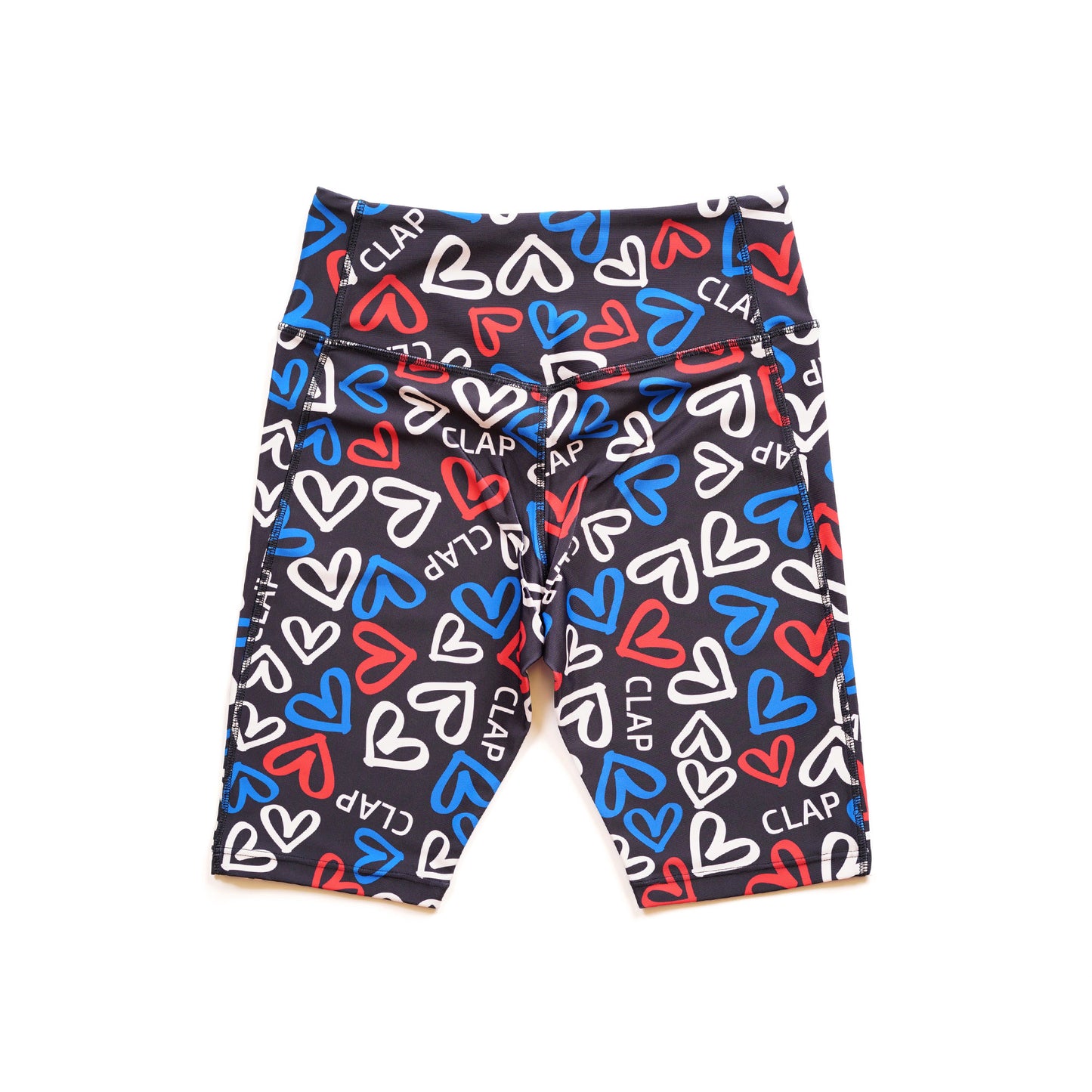 Heartheart_clap Leggings Half ハートハートクラップレギンスハーフ CH24003-BK - Black