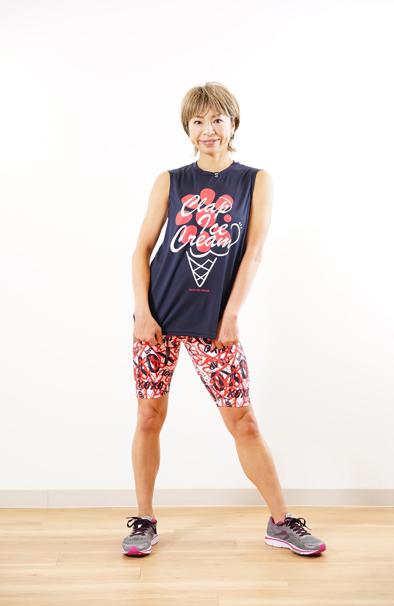 Rakugaki Leggings Half ラクガキレギンスハーフ CH23012-WH - White