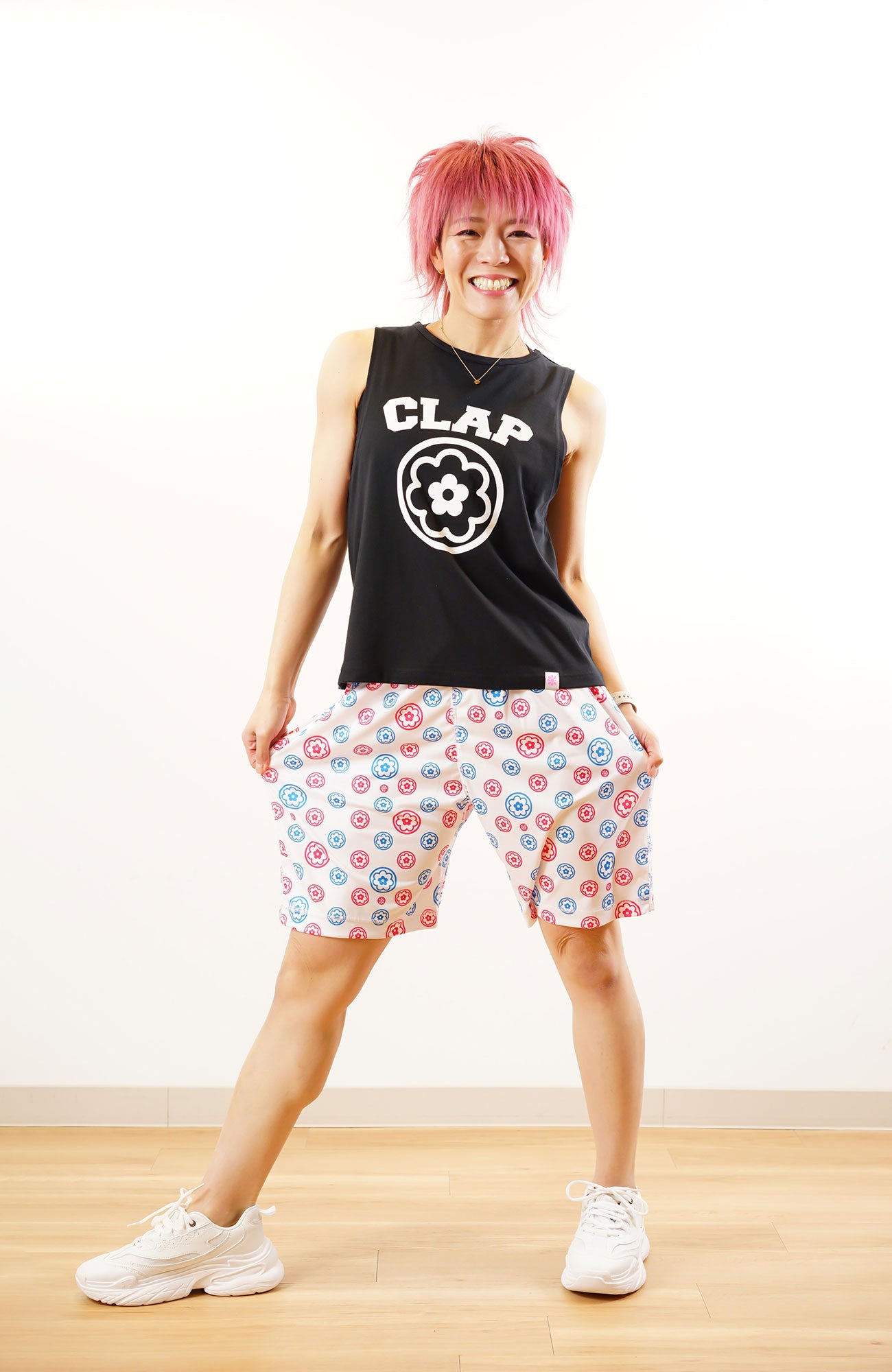 Hanamaru Clap Halfpants ハナマルクラップハーフパンツ CH24004-WH - White