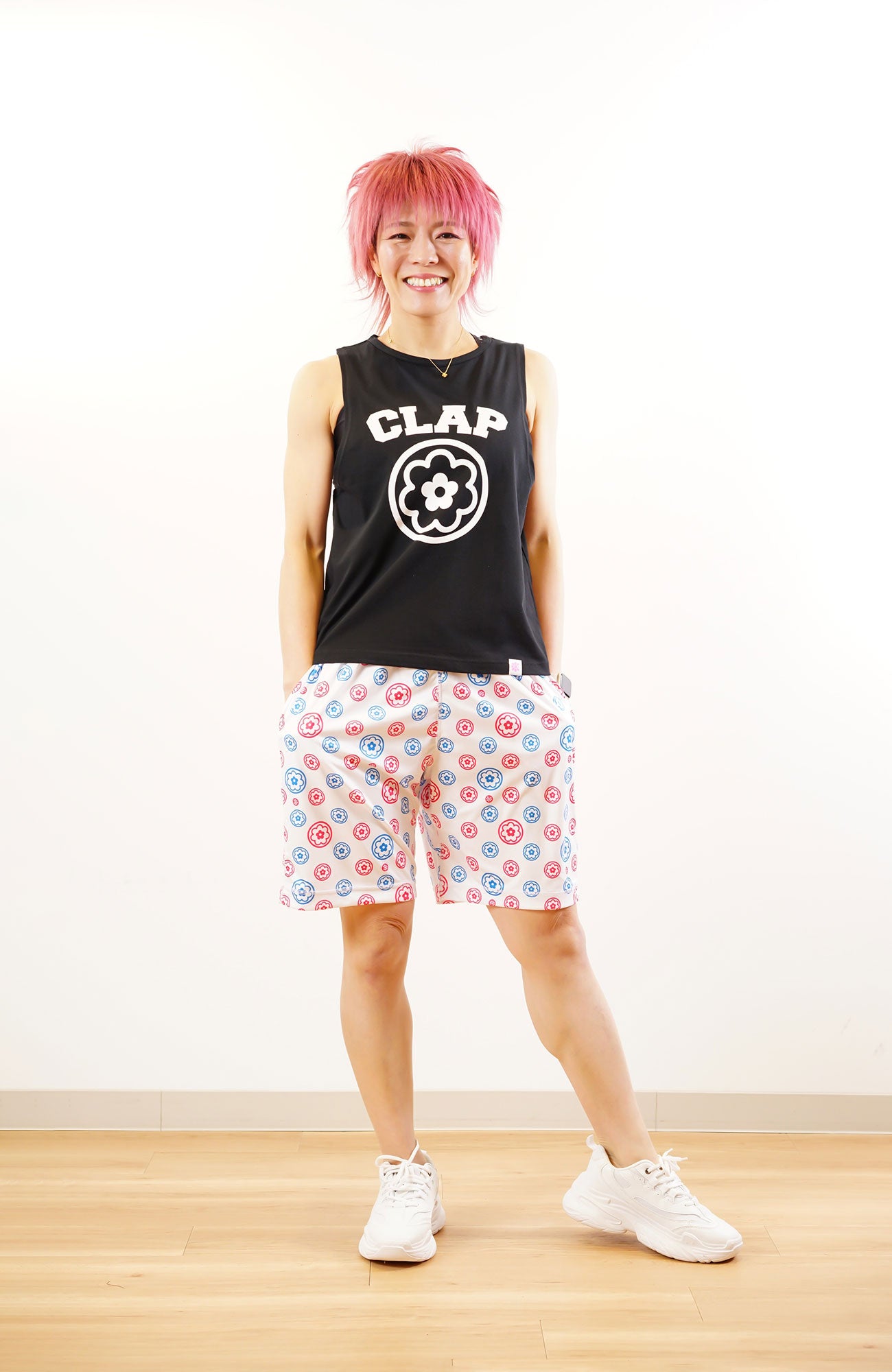 Hanamaru Clap Halfpants ハナマルクラップハーフパンツ CH24004-WH - White