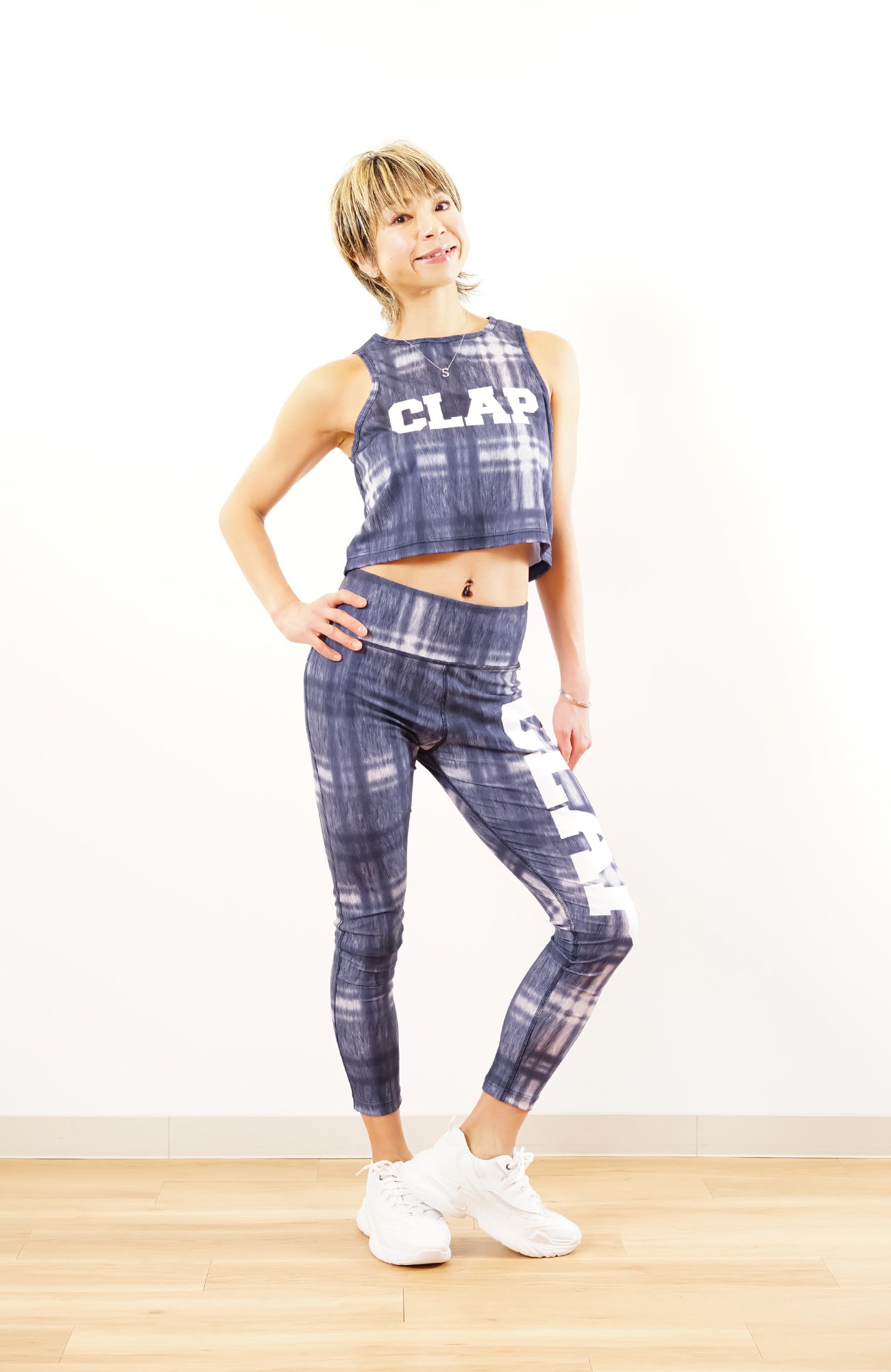 Denim Check Short Tank デニムチェックショートタンク CT24018-DN - Denim