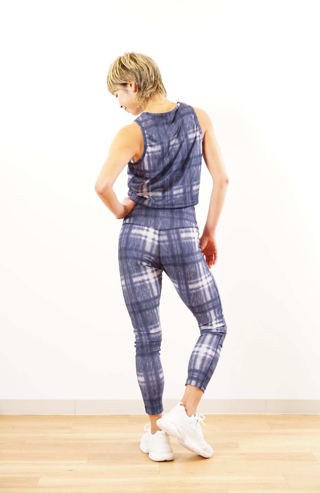 Denim Check Short Tank デニムチェックショートタンク CT24018-DN - Denim