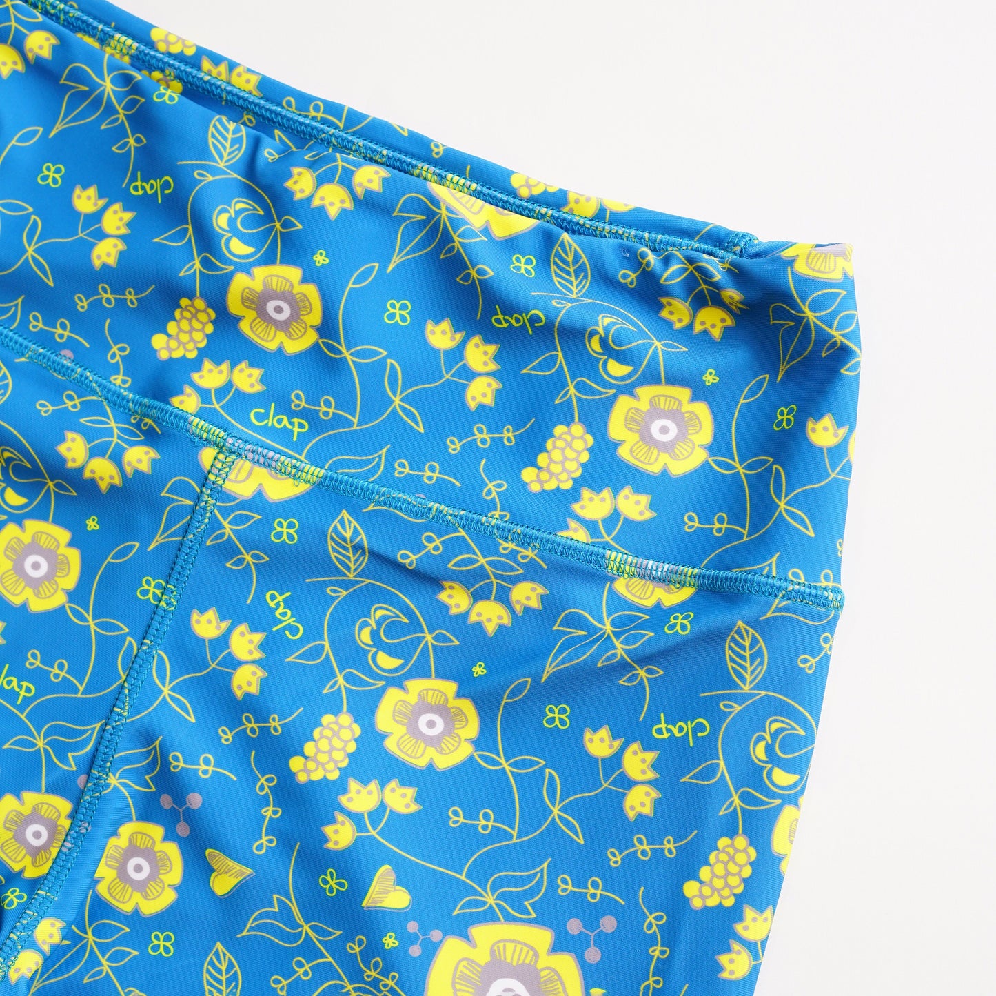 Flower clap Leggings フラワークラップレギンス CL23022-AG - Apple Green