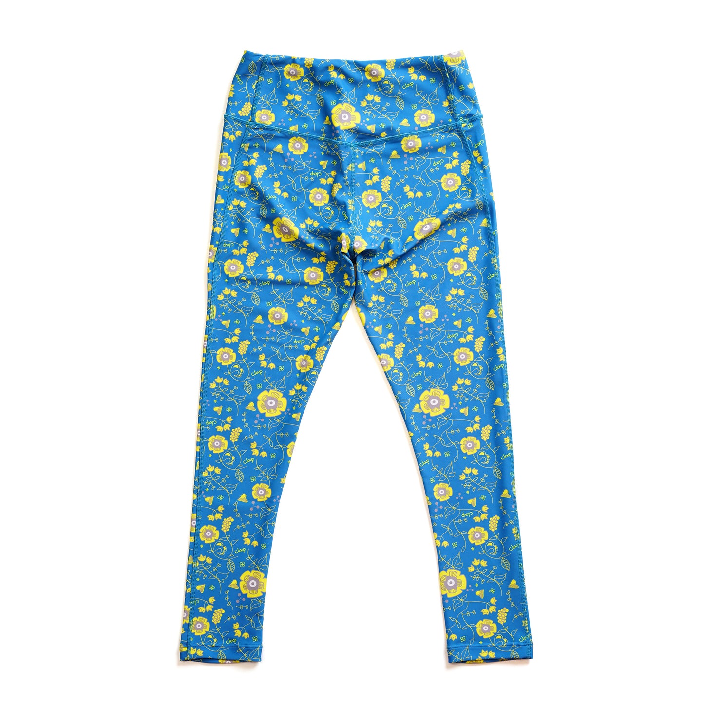 Flower clap Leggings フラワークラップレギンス CL23022-AG - Apple Green
