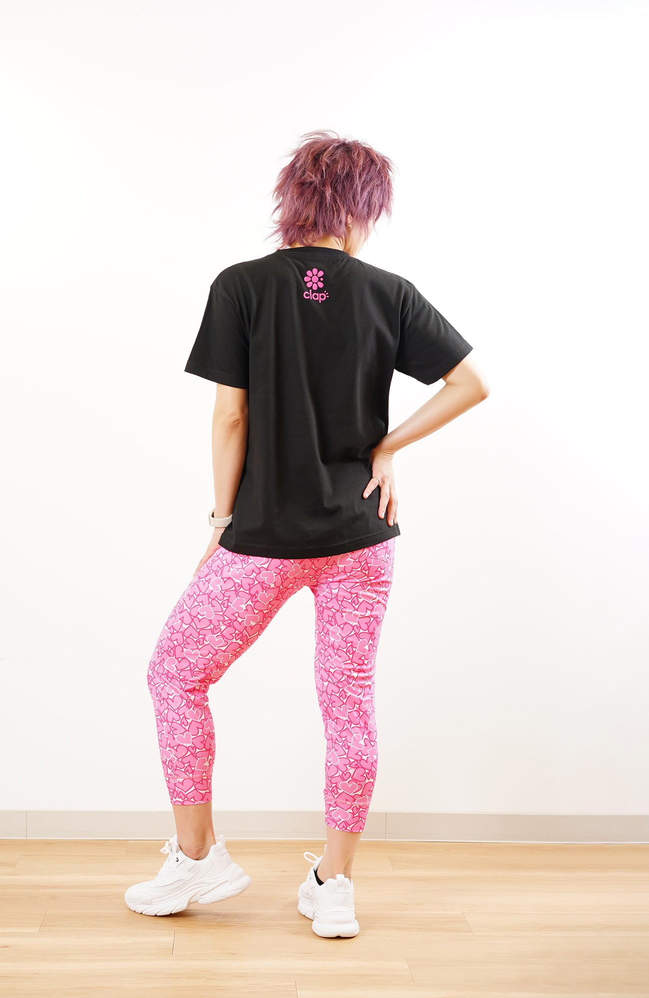 Heart Croppedpants ピンクハートクロップドパンツ CE23029-PK - Pink