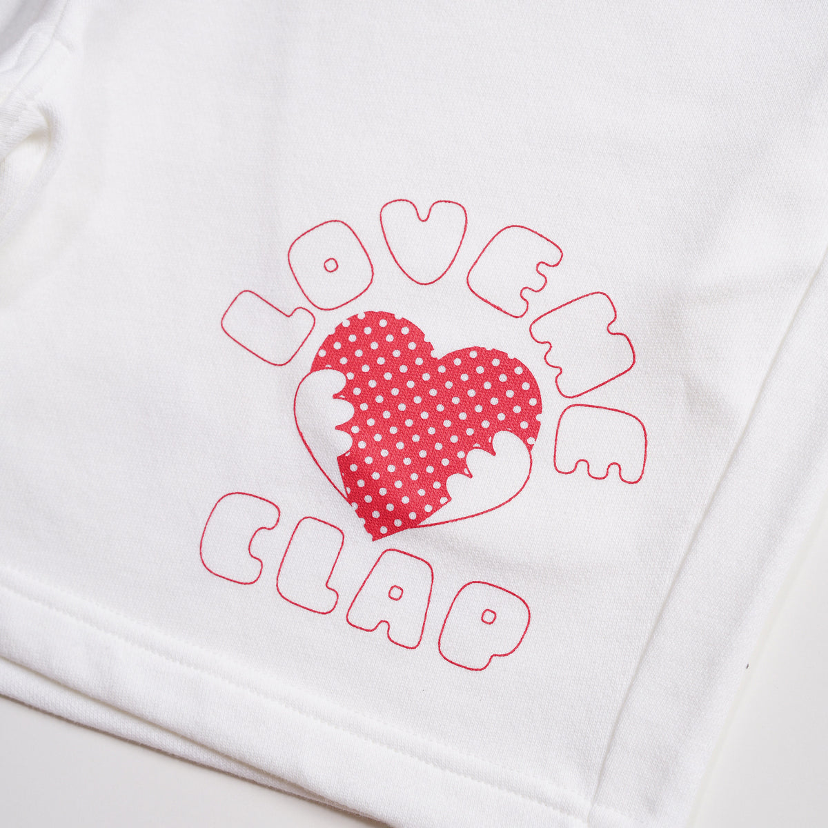 □ 公式 □ clap/クラップ Love Me clap Halfsweatpants ラブミー