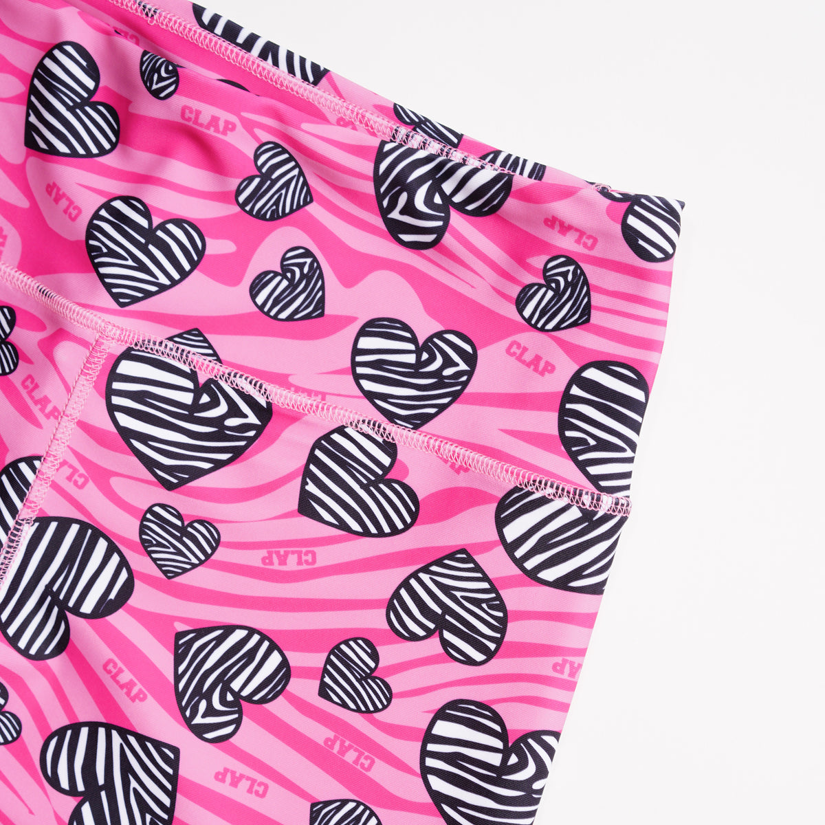 Zebra_Heart Leggings ゼブラハートレギンス CL23010-PK - Pink – clap