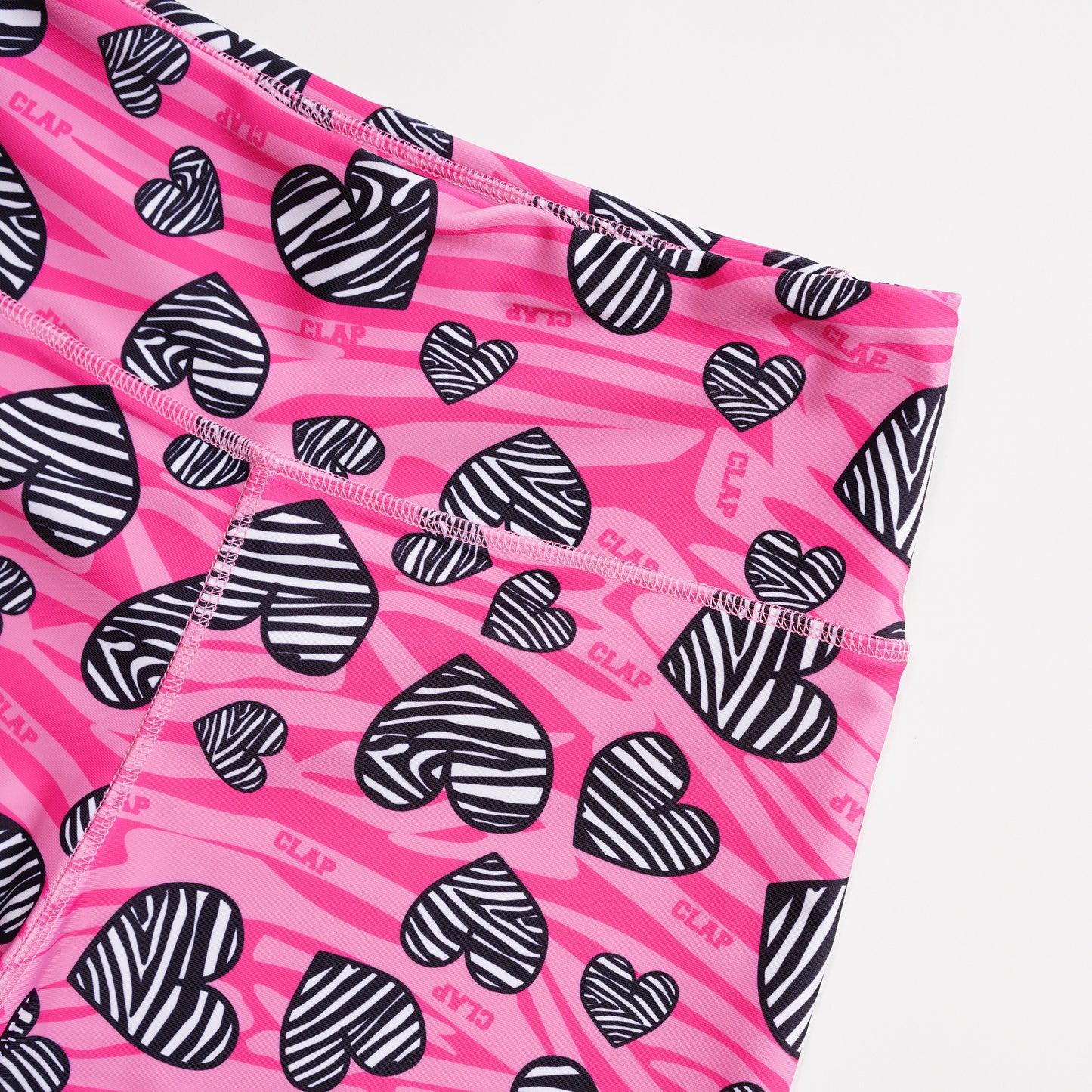 Zebra_Heart Leggings Shorts ゼブラハートレギンスショーツ CS23007-PK - Pink