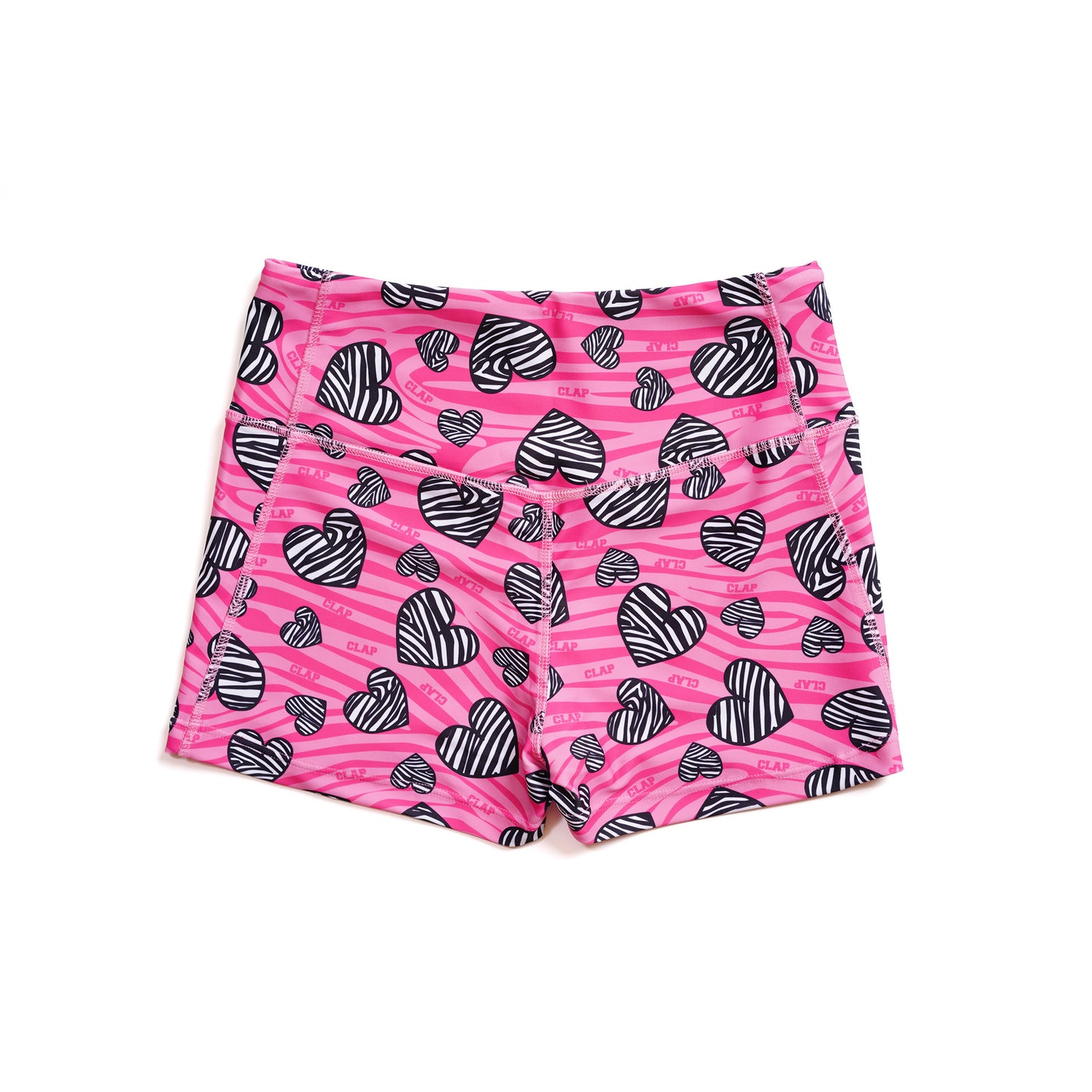 Zebra_Heart Leggings Shorts ゼブラハートレギンスショーツ CS23007-PK - Pink