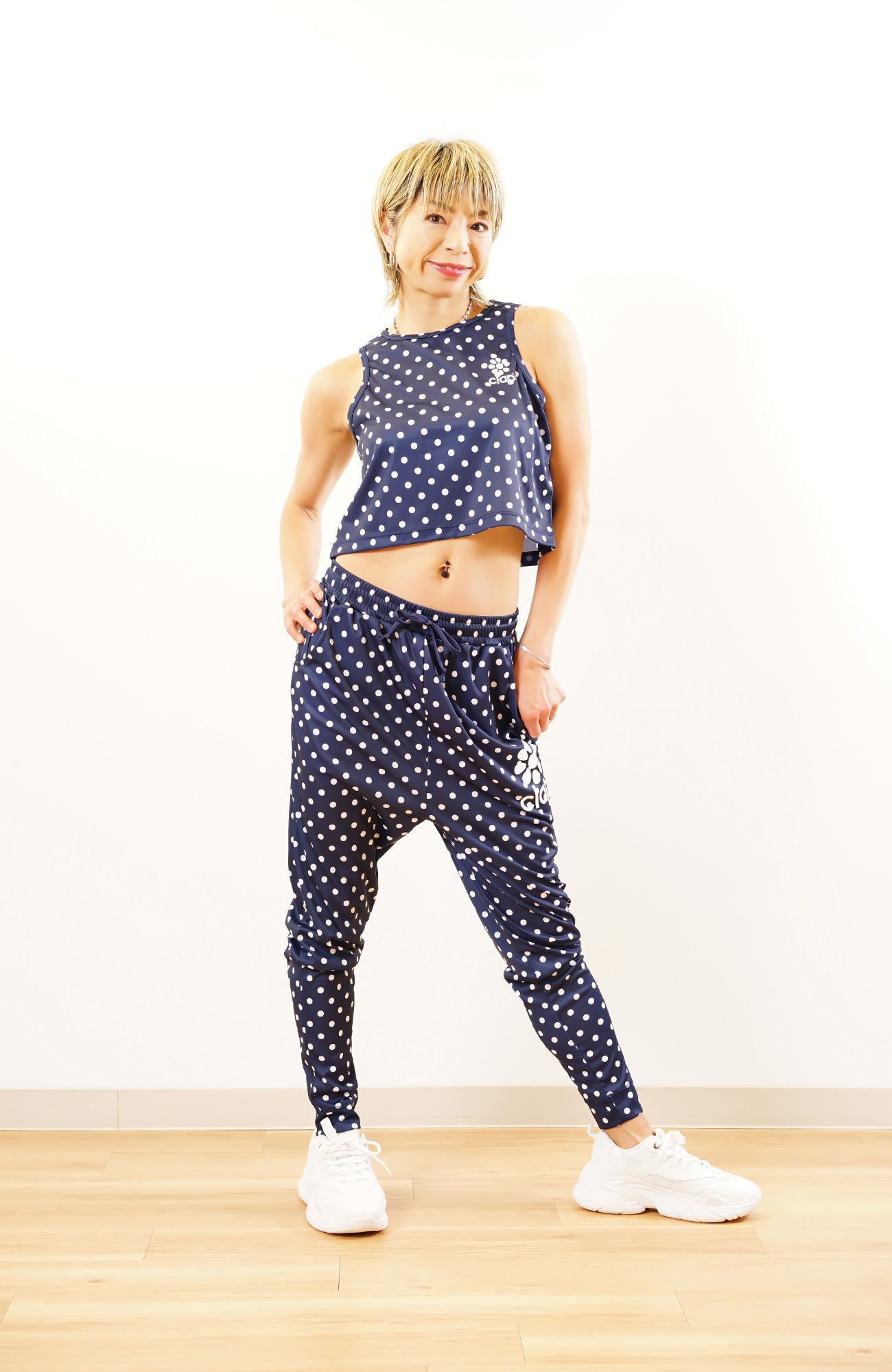 Dot-Clap ShortTank ドットクラップショートタンク CT24025-NV - Navy