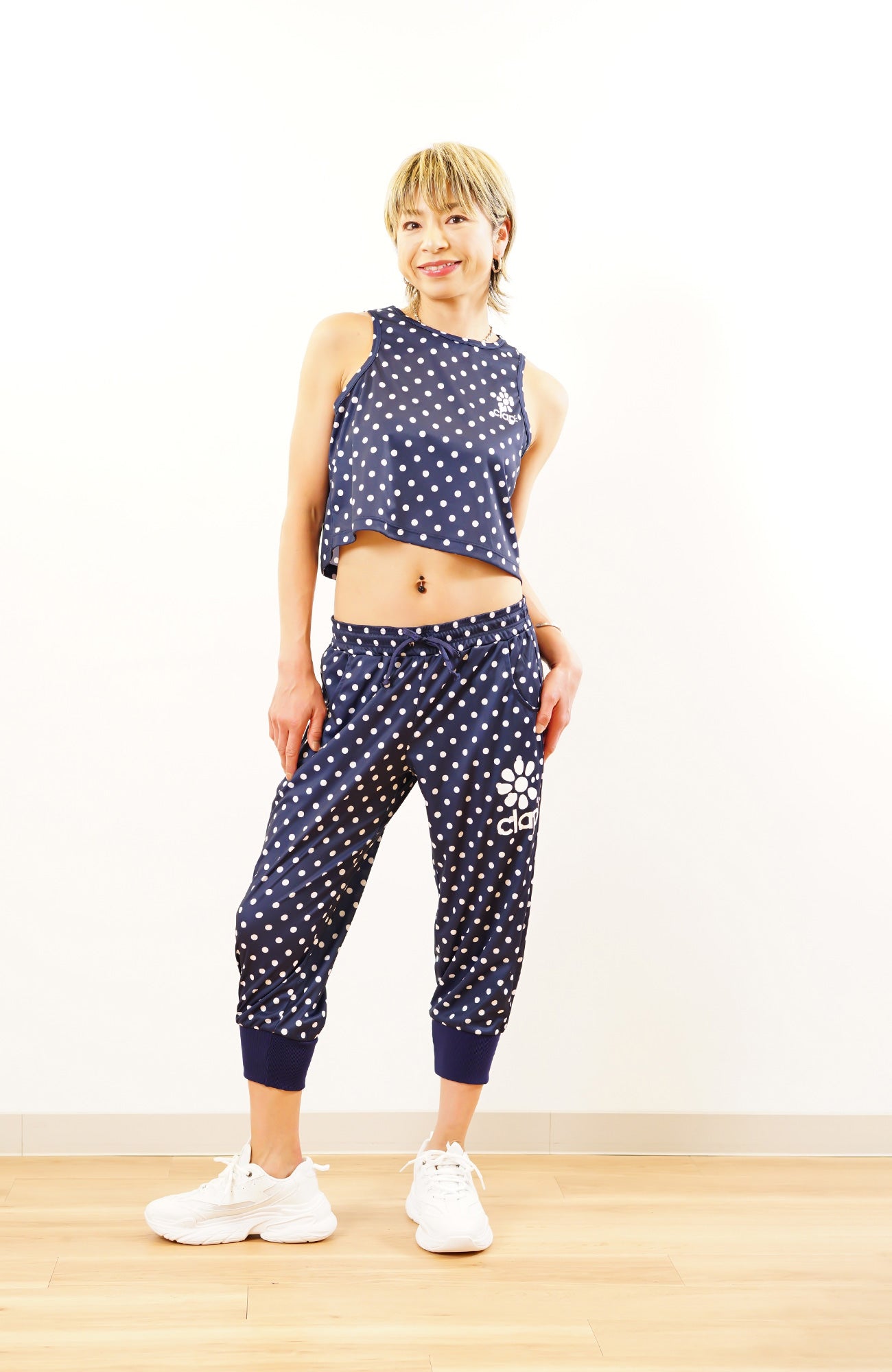 Dot-Clap ShortTank ドットクラップショートタンク CT24025-NV - Navy