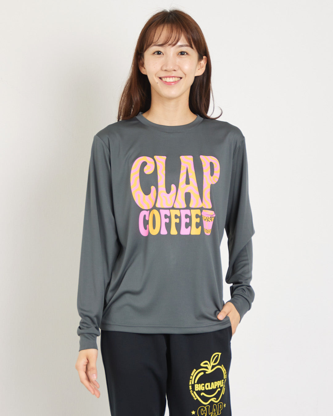 クラップコーヒー ドライロングスリーブティー CTS25079