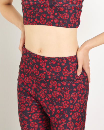 ペイズリークラップ ストラップブラトップ CT25019 - BLACKRED