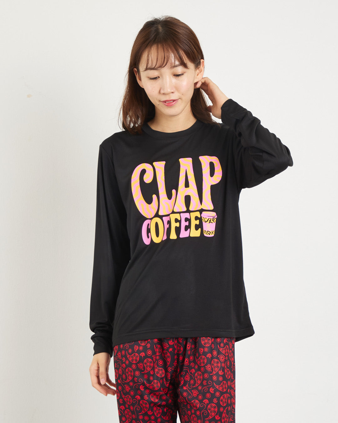 クラップコーヒー ドライロングスリーブティー CTS25079