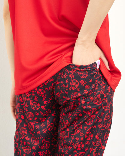 ペイズリークラップ イーシュット CE25031 - BLACKRED