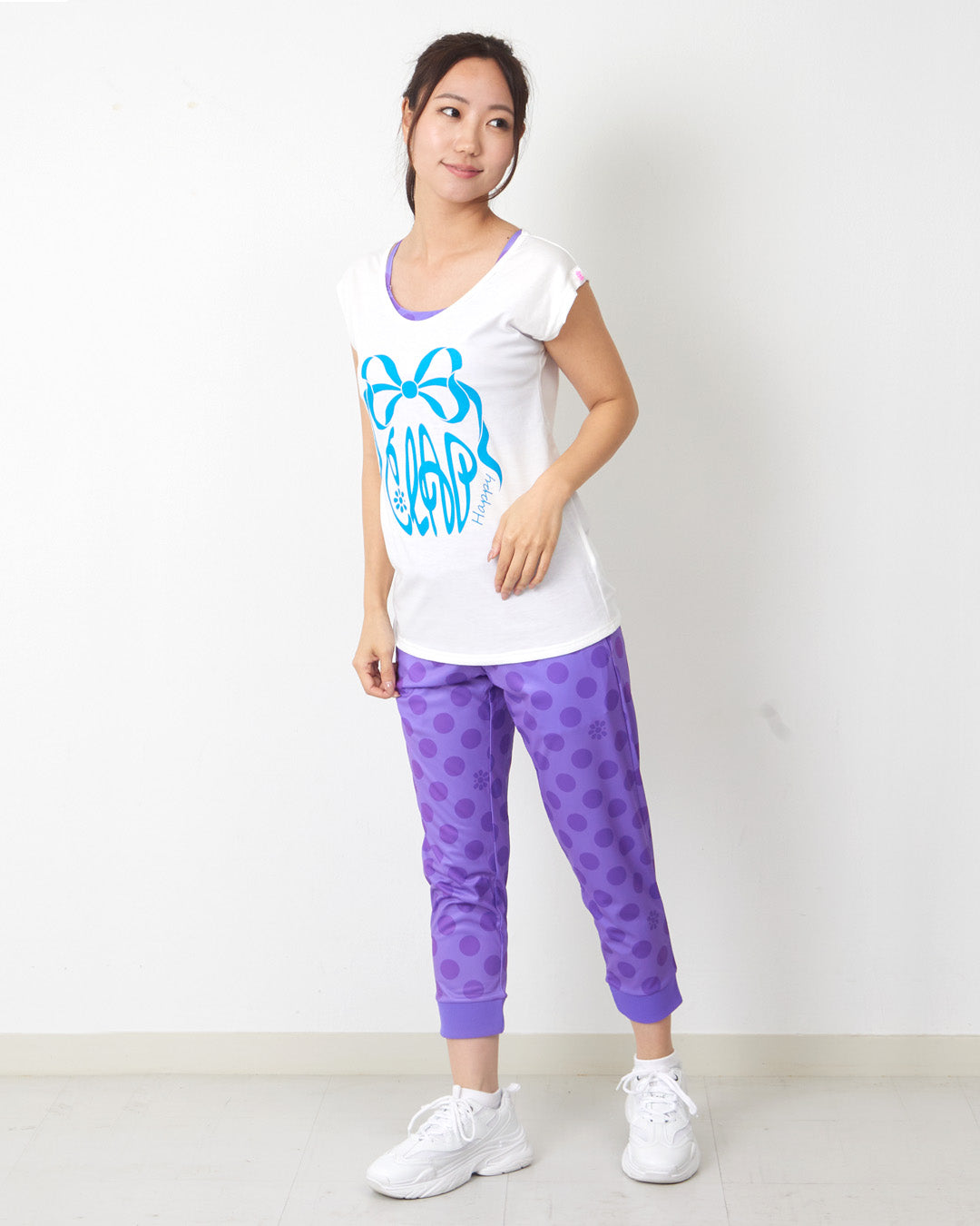 【30％OFF】LIMITED ピードットクロップドパンツ SO25028 - PURPLE