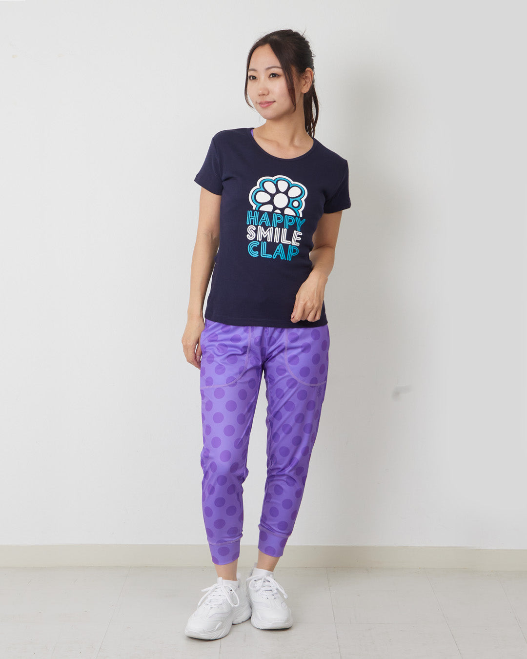 【30％OFF】LIMITED ピードットクロップドパンツ SO25028 - PURPLE