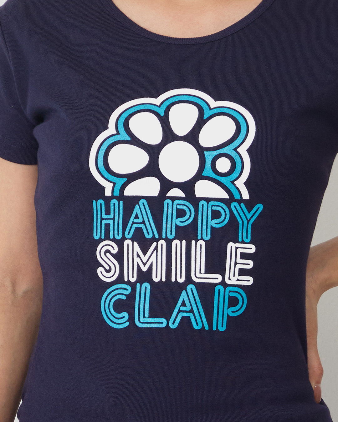 【30％OFF】LIMITED ハッピースマイルクラップ スリムティー SO25007