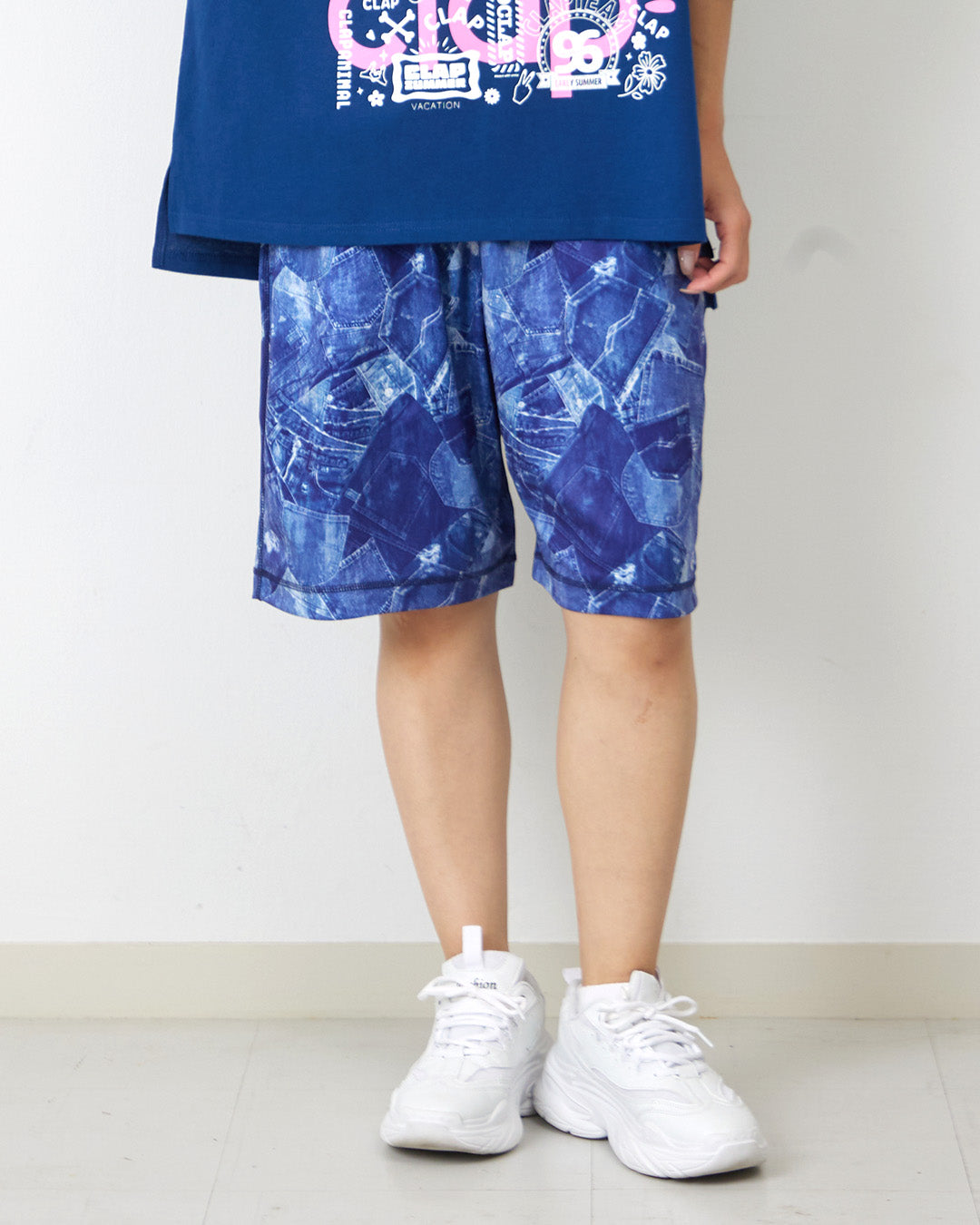 デニムポケット ハーフパンツ CH25015 - INDIGO