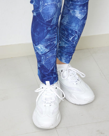 デニムポケット レギンス CL25024 - INDIGO