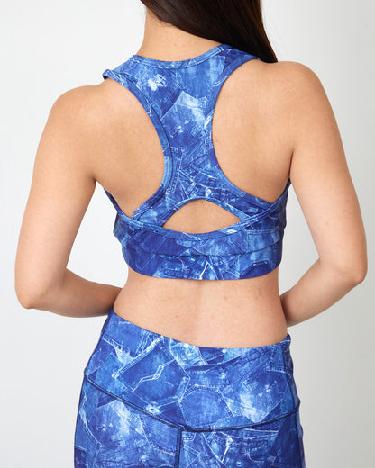 デニムポケット ワイバックホールブラトップ CT25023 - INDIGO