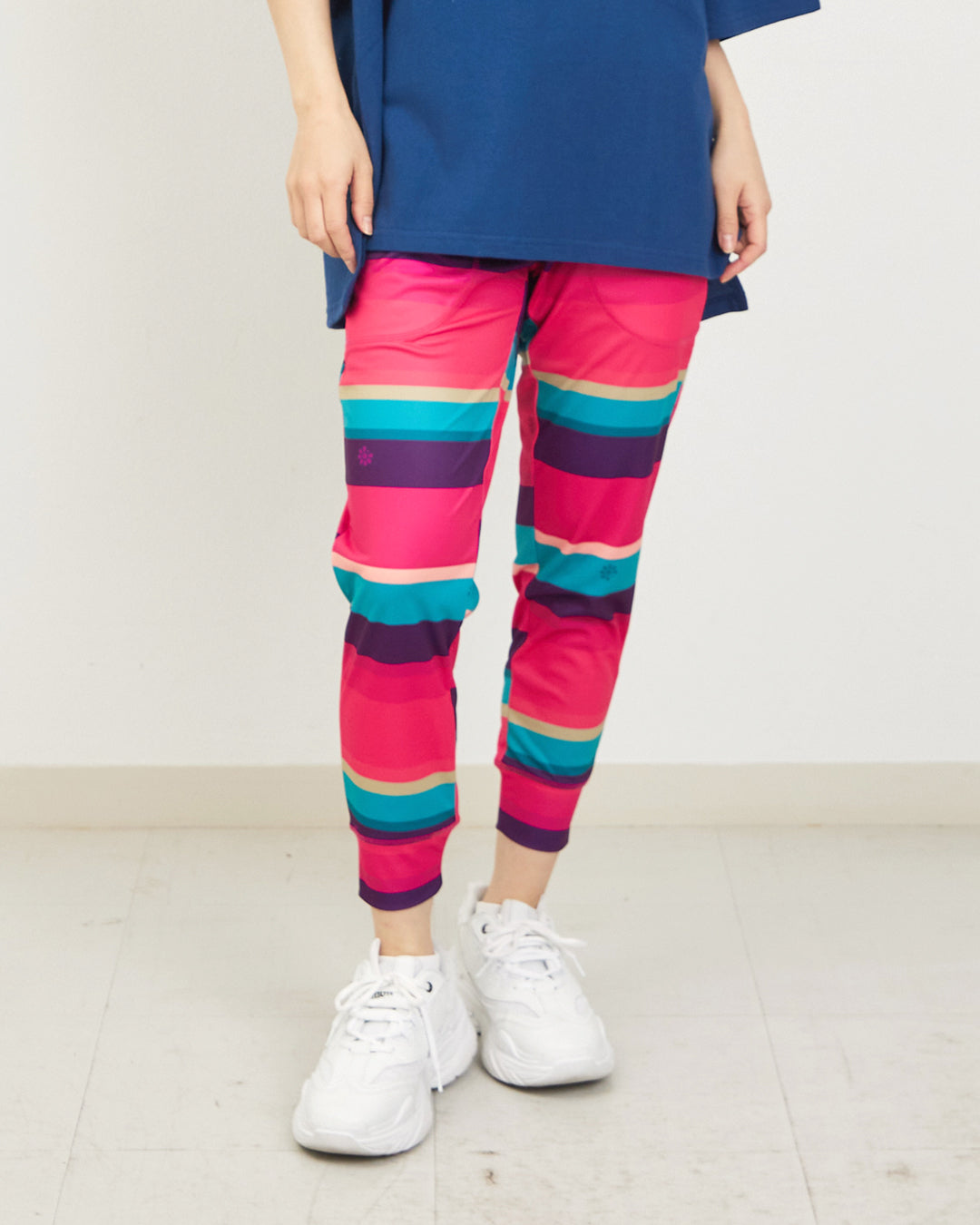 ランダムボーダー クロップドパンツ CE26008 - RANDOM