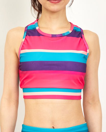 ランダムボーダー ワイバックホールブラトップ CT26003 - RANDOM