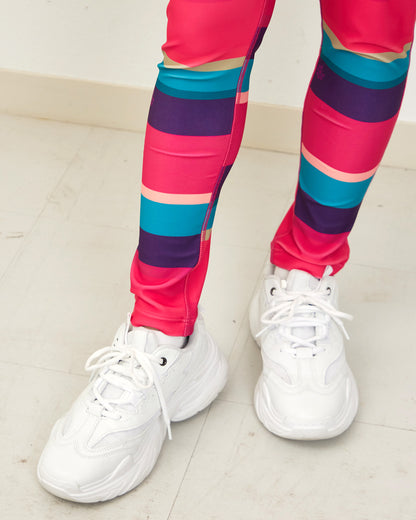 ランダムボーダー レギンス CL26006 - RANDOM