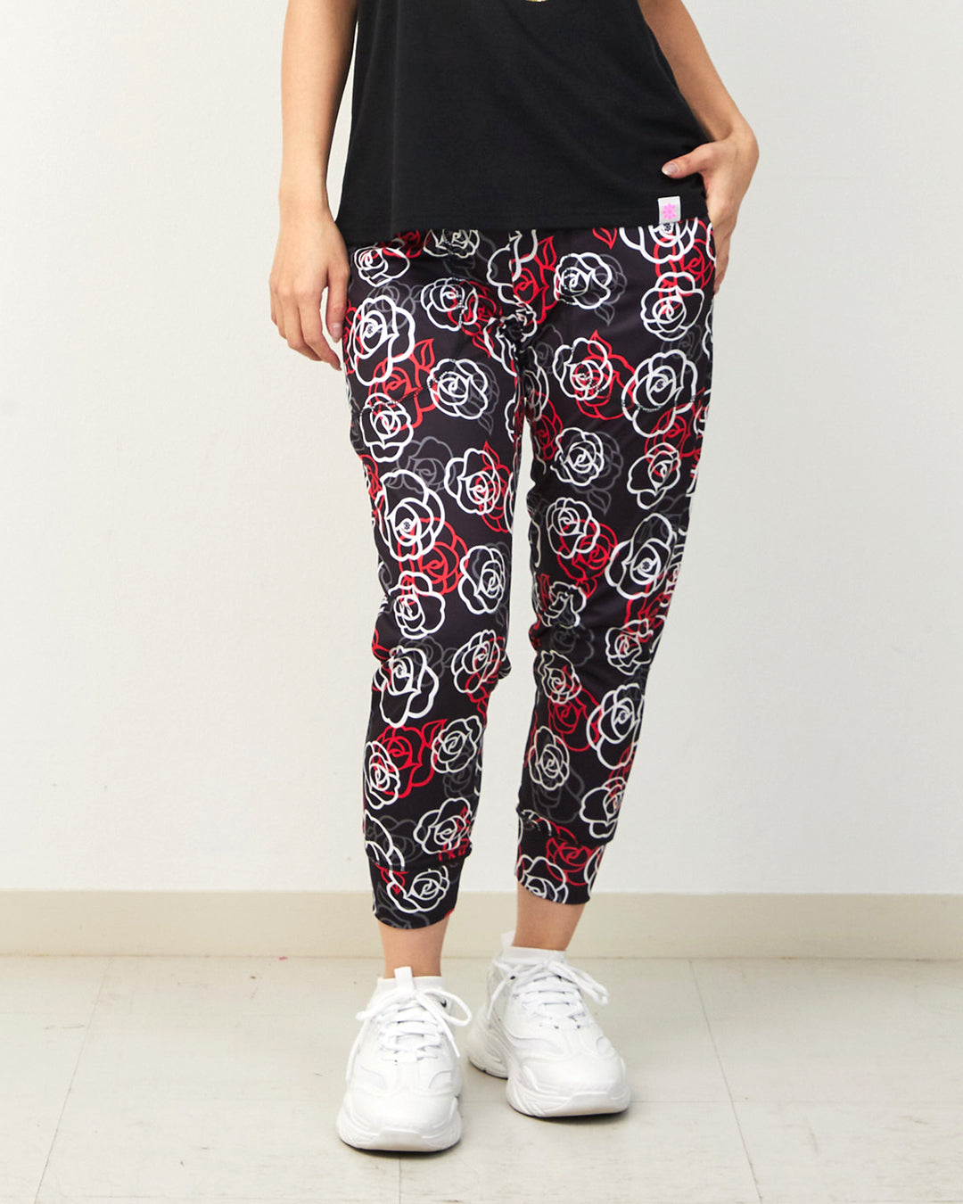 ローズ クロップドパンツ CE26011 - BLACK