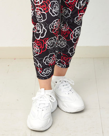 ローズ クロップドパンツ CE26011 - BLACK