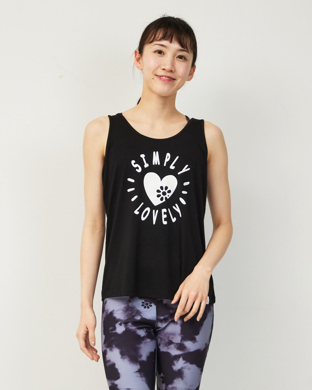 【30％OFF】LIMITED シンプリーラブリークラップ ダブルネジタンク SO25048 - BLACK