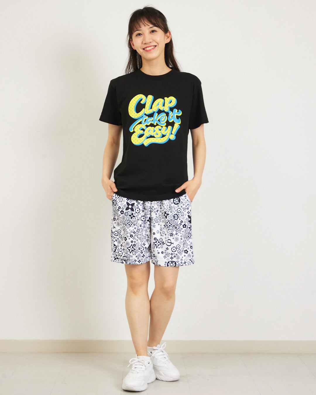 モノグラム ハーフパンツ CH26006 - WHITE