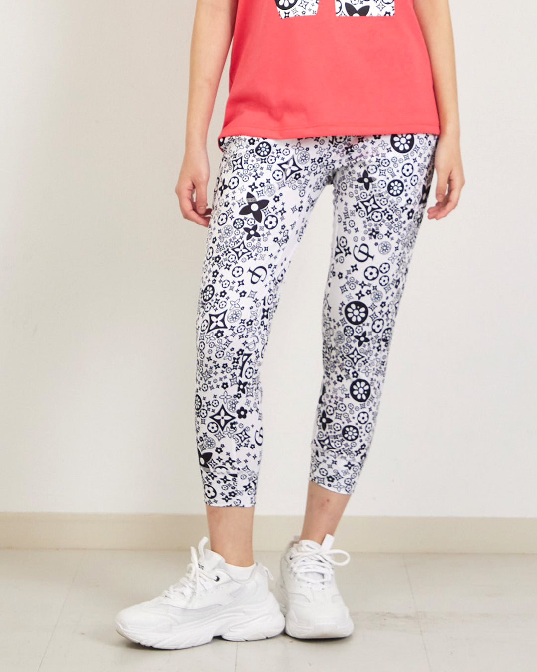 モノグラム クロップドパンツ CE26017 - WHITE