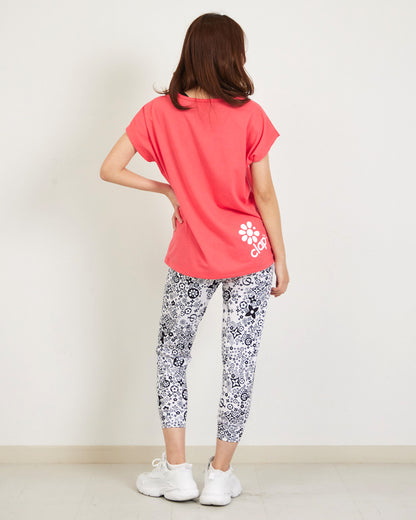 モノグラム クロップドパンツ CE26017 - WHITE