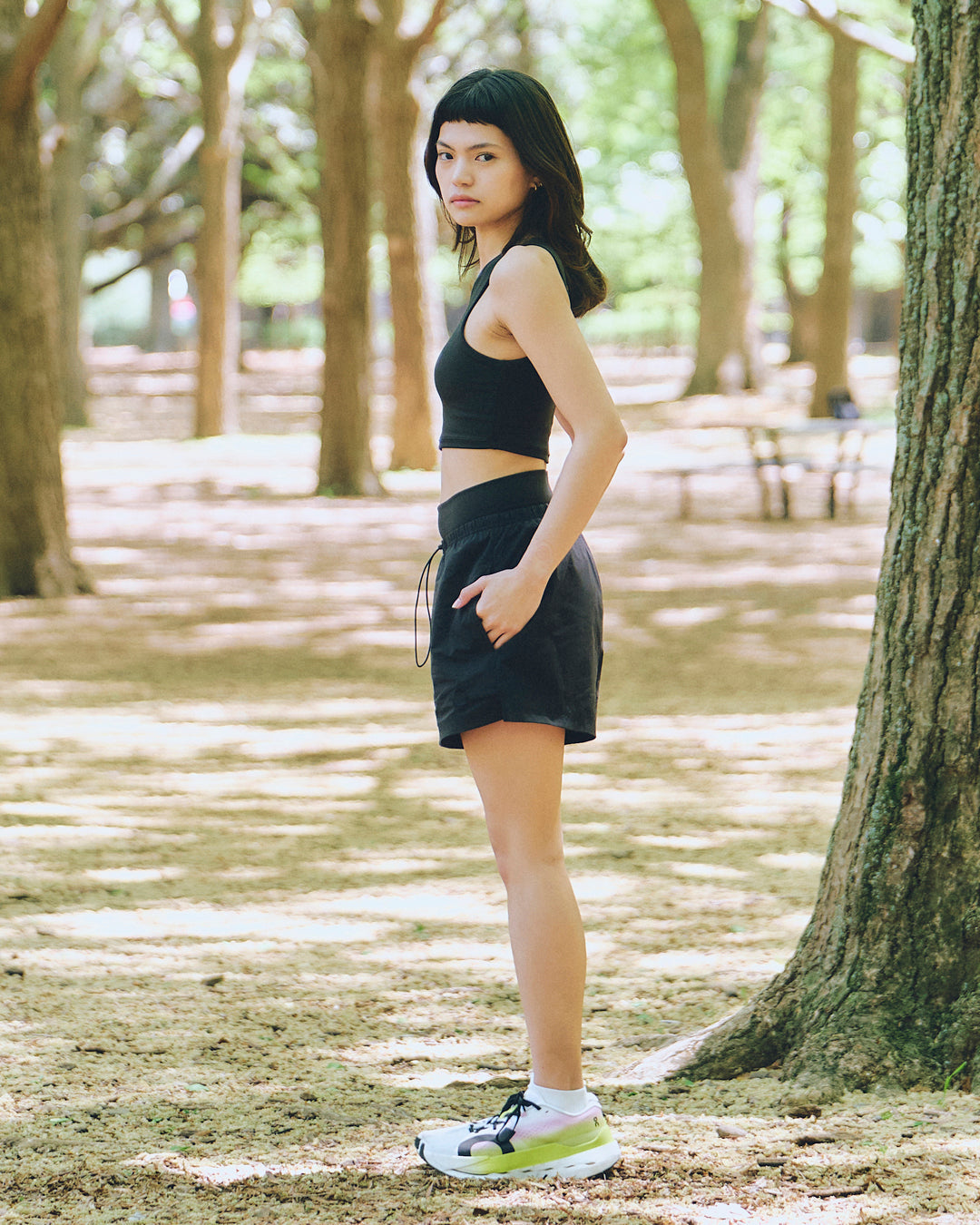 Airy Muse Shorts エアリーミューズショートパンツ SISH2602-BK - Black