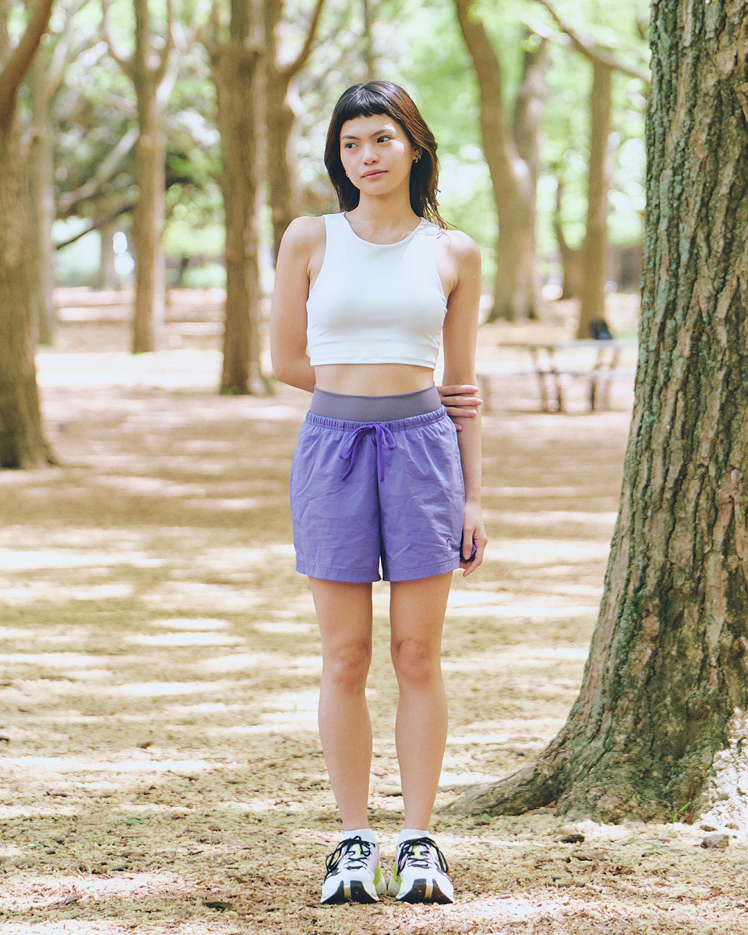 Airy Muse Shorts エアリーミューズショートパンツ SISH2602-PU - Purple
