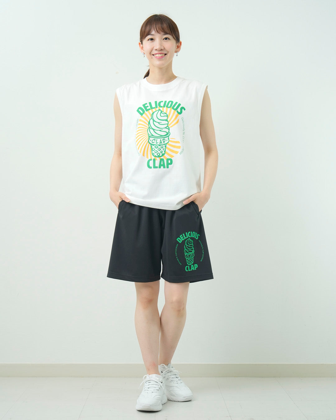 クラップアイスクリーム ドライハーフパンツ CH25011