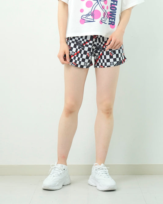 チェッカークラップ ショーツ CS25008 - WHITE BLACK
