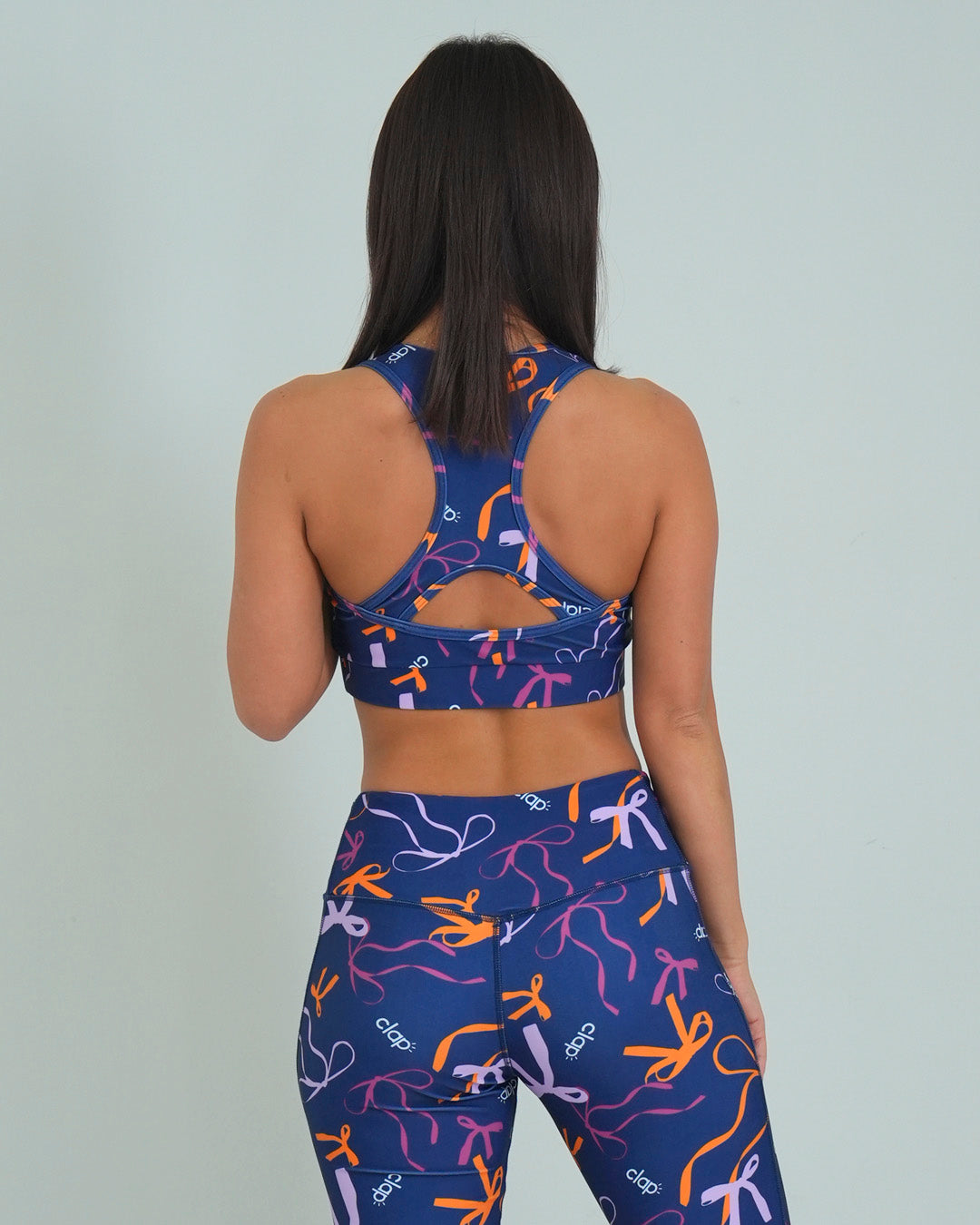 リボンクラップ ワイバックホールブラトップ CT25015 - NAVY