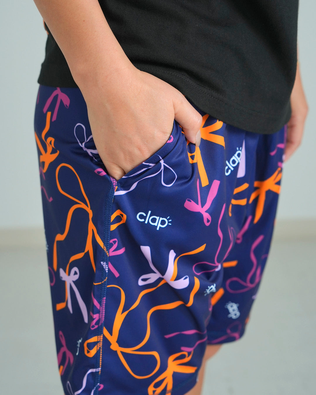 リボンクラップ ハーフパンツ CH25012 - NAVY