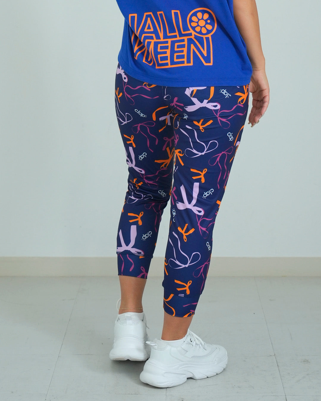 リボンクラップ クロップドパンツ CE25027 - NAVY