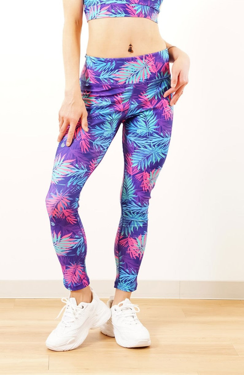 Leaf-Clap Leggings リーフクラップレギンス CL24016-BL - Blue