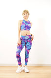 Leaf-Clap Leggings<br>リーフクラップレギンス<br>CL24016-BL - Blue