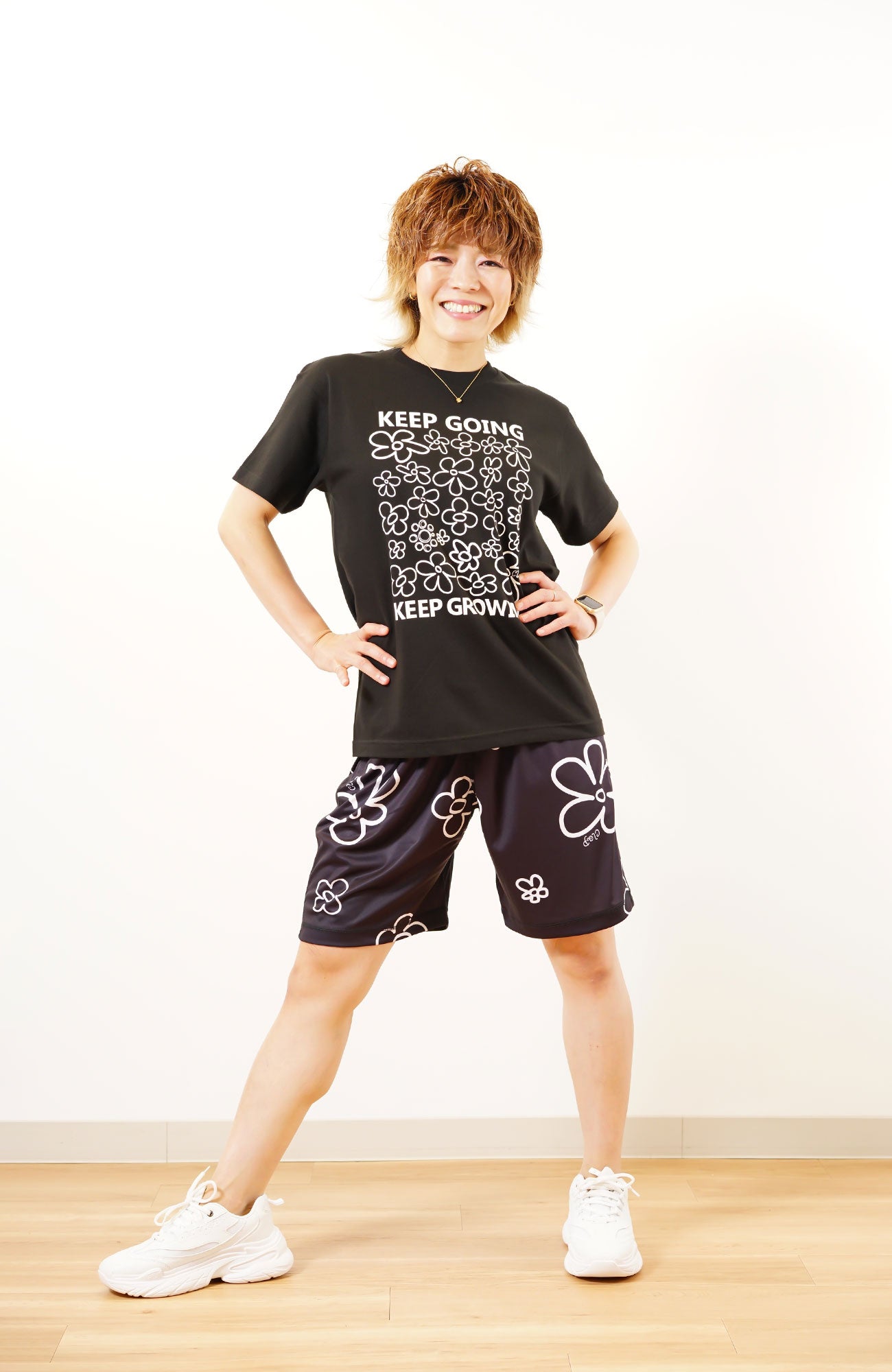 hana_clap HalfPants ハナクラップハーフパンツ CH24013-BK - Black