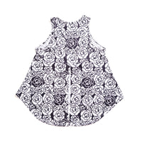 Rose-Clap Slit Tank<br>ローズクラップスリットタンク<br>CT23036-BK - Black